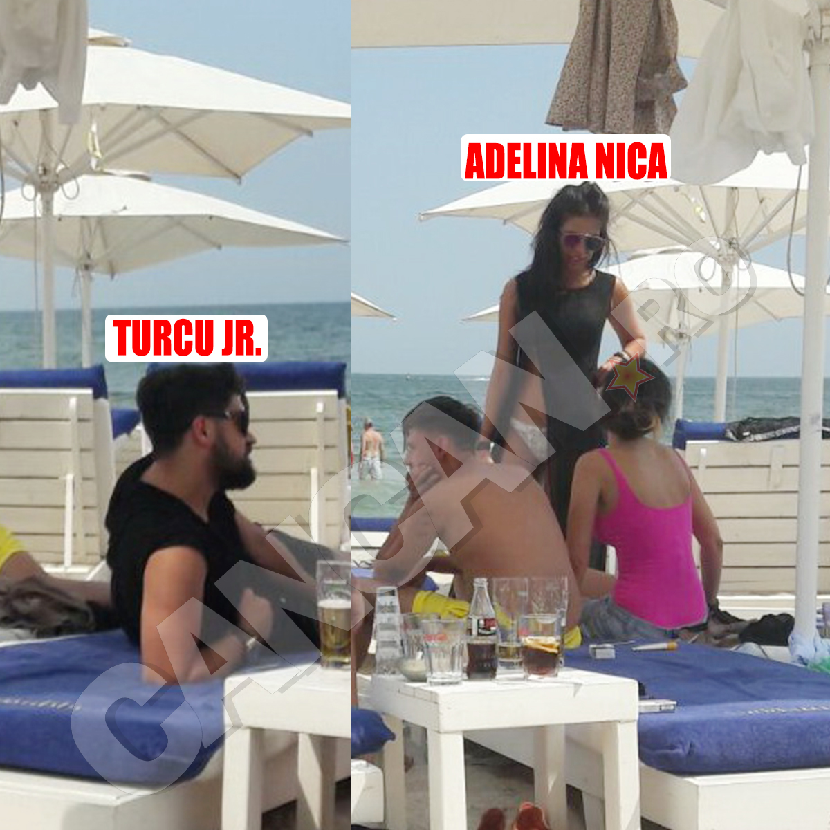 Adelina şi fiul lui Turcu au mers împreună la Mamaia.