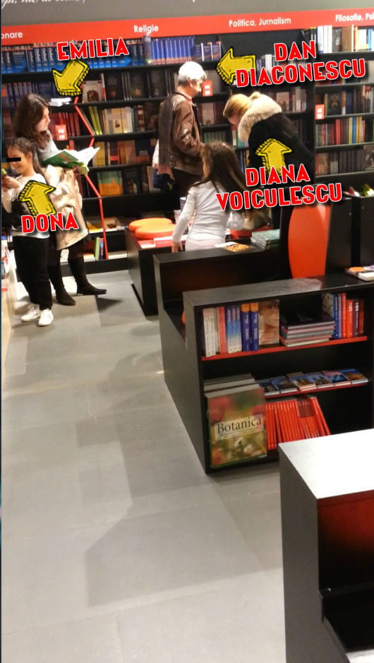 In urma cu o luna, Dan Diaconescu si-a dus sotia si fiica la o librarie, unde au zabovit cateva clipe