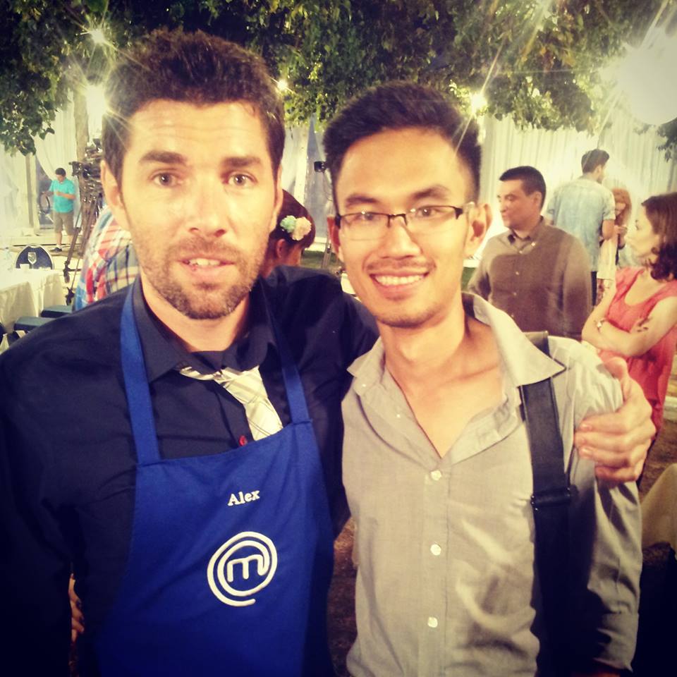 Nini alaturi de un alt concurent la MasterChef, Alex Dima