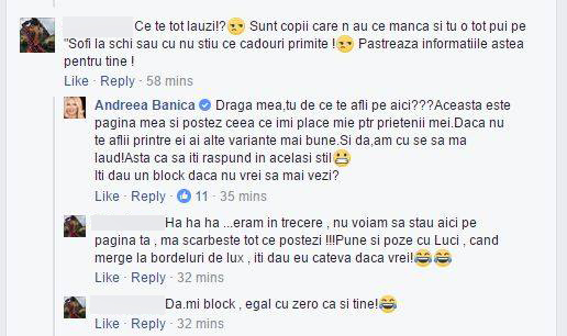 Andreea Bănică a primit o reacţie şocantă la un clip în care fiica ei schiază, dar a avut un răspuns fabulos pentru utilizatoare