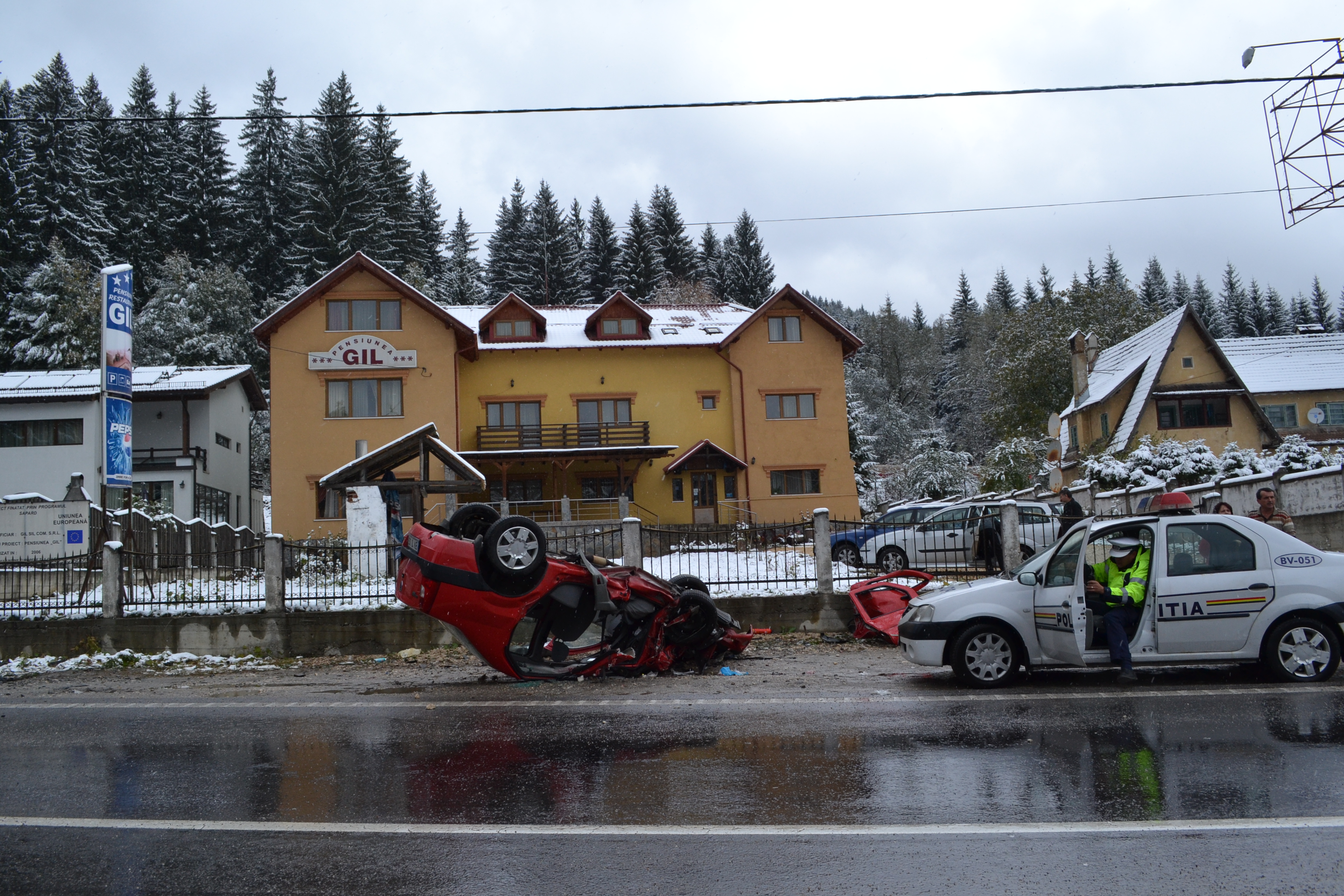 Accidentul a avut loc pe 16 octombrie 2011 la ieşirea din localitatea Timişul de Sus