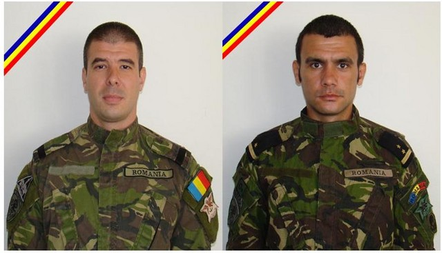 Sublocotenent Adrian Postelnicu şi sublocotenent Vasile Claudiu Popa au fost decorati post mortem