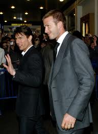 David Beckham si Tom Cruise sunt buni prieteni