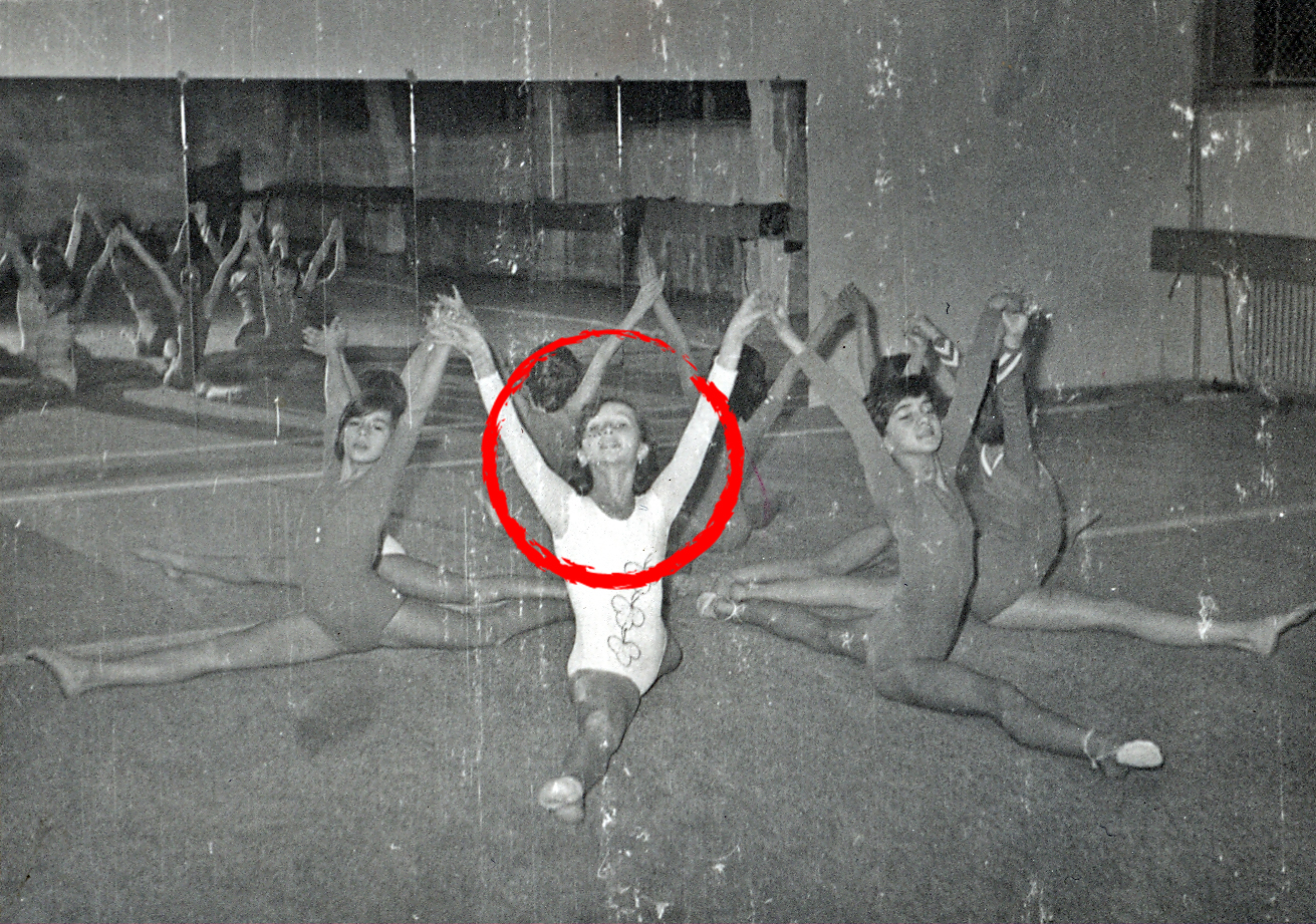Mihaela Radulescu pe vremea cand facea gimnastica