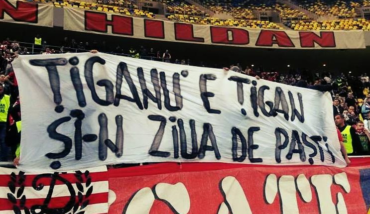 Din cauza acestui banner, Dinamo risca sa joace derby-ul cu Steaua cu tribunele inchise