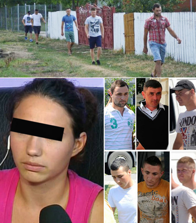 Raluca Munteanu si cei sapte tineri acuzati de viol