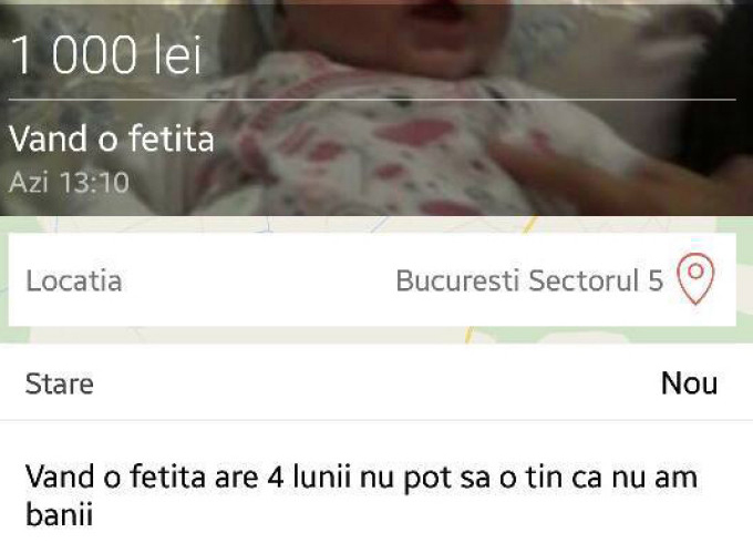 Asa arata mesajul postat pe Facebook