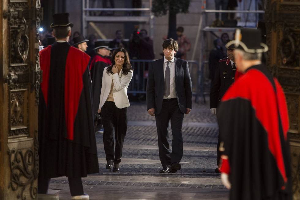 Marcela Topor si Carles Puigdemont