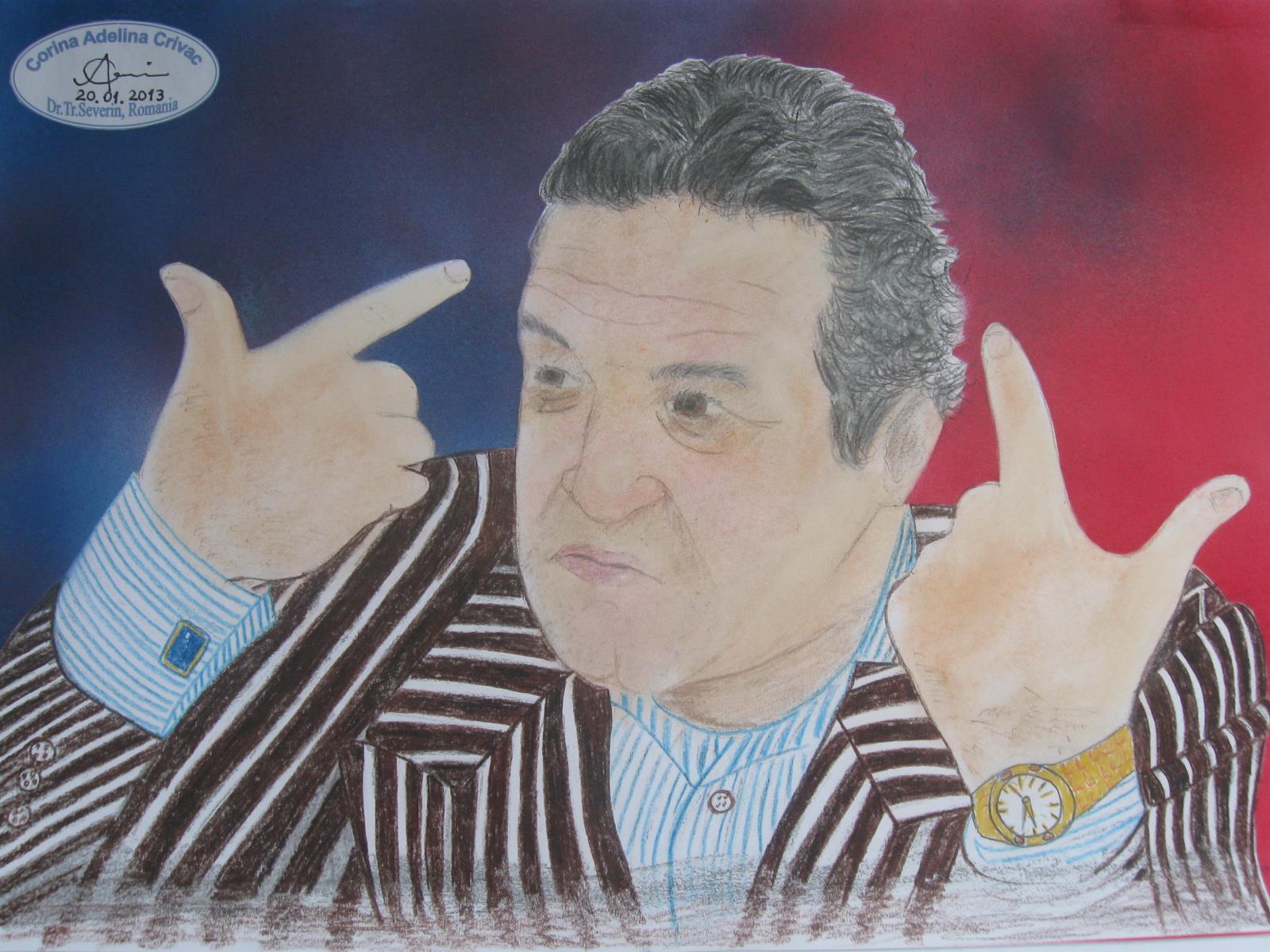 Gigi Becali, in viziunea tinerei artiste