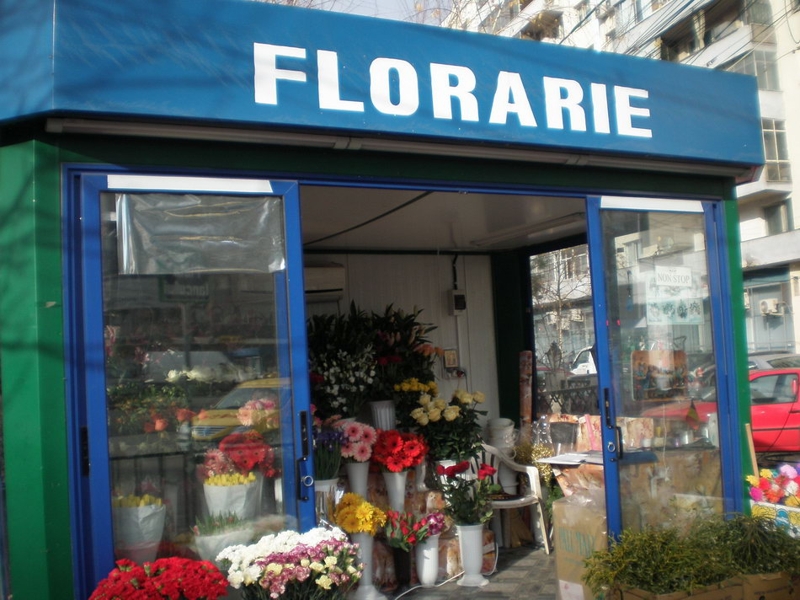 Tanti Geta lucreaza la o florarie din Capitala pe timpul verii, unde si doarme