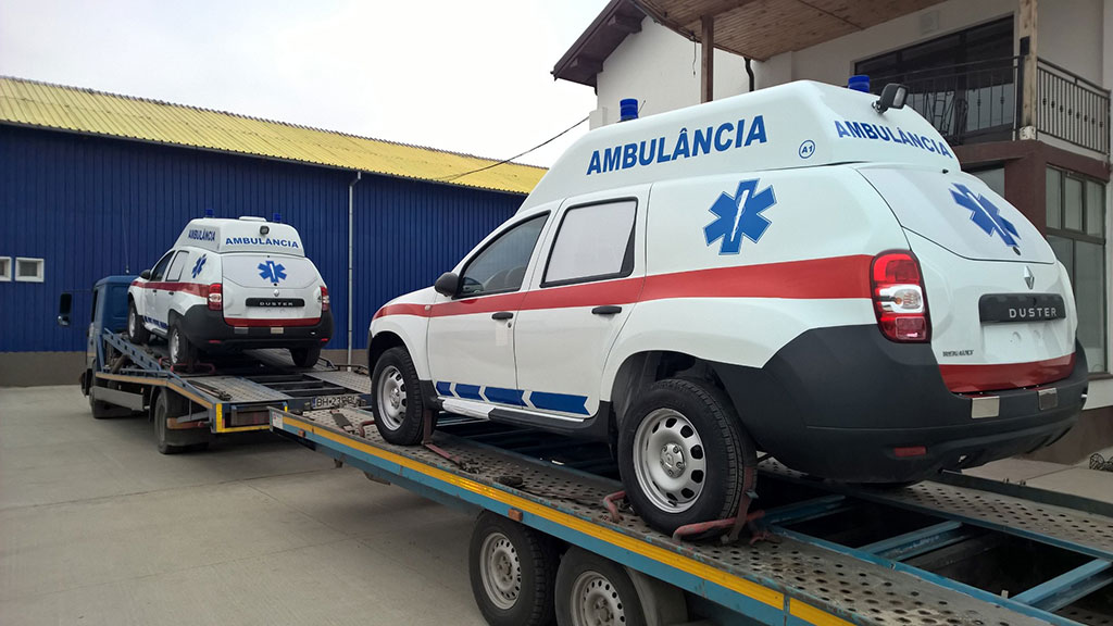 Noile Dacii Duster Ambulanta vor pleca spre Angola