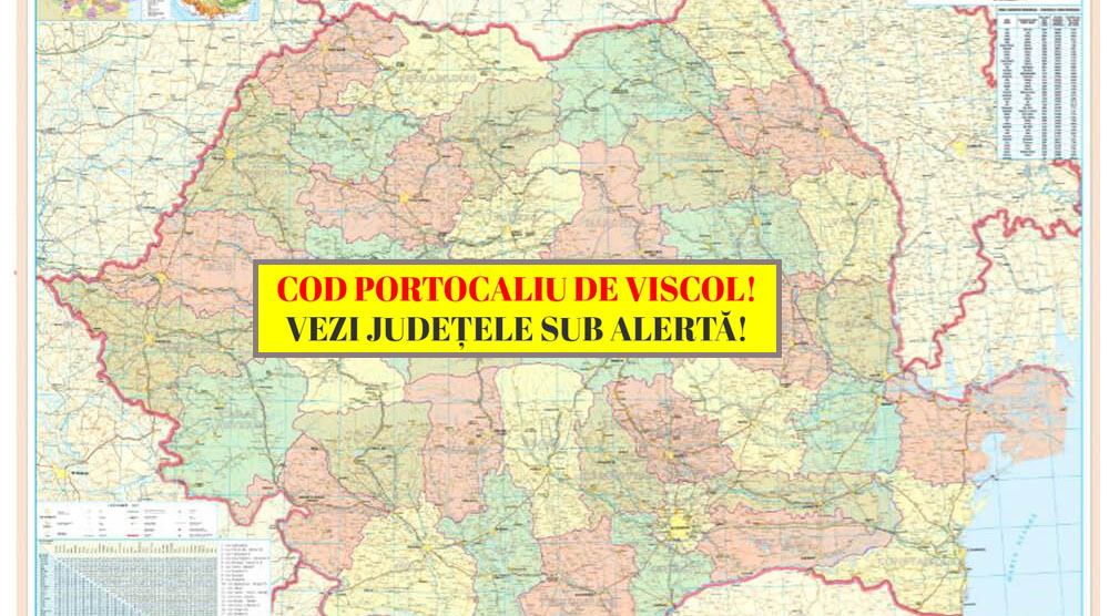 ANM a emis cod galben și portocaliu de viscol și vijelii! Pe ce zone va pune stăpânire iarna