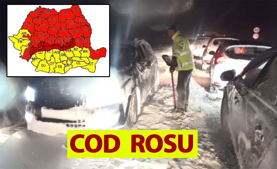 ANM anunță cod roșu în România! Lista zonelor afectate