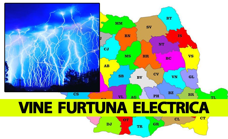 ANM, avertizare cruntă! Vine furtuna electrică în România. Fenomene meteo foarte periculoase