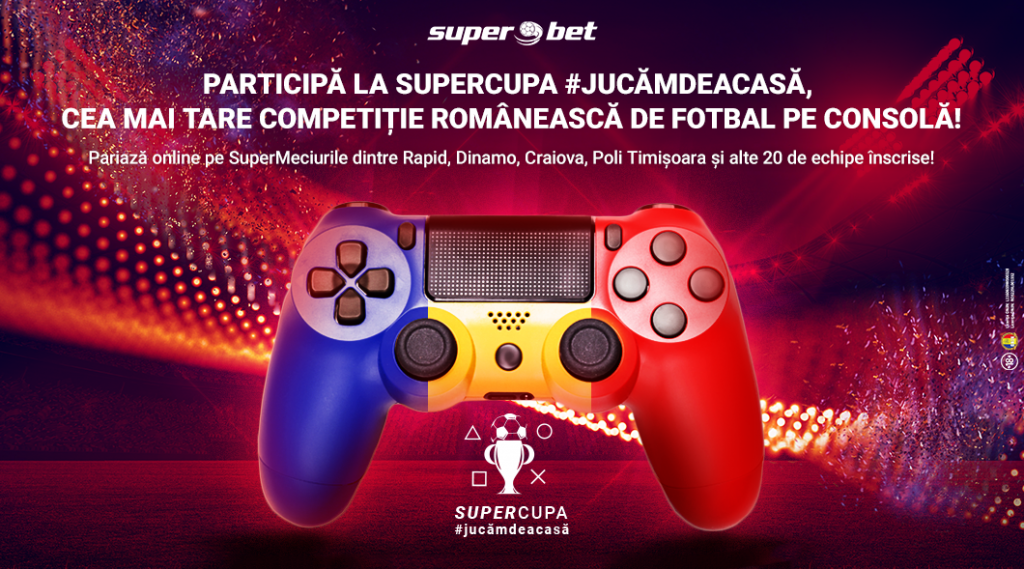 Start în SuperCupa #jucămdeacasă! Pariază la Superbet pe Specialele din acest turneu și pe confruntările din faza grupelor