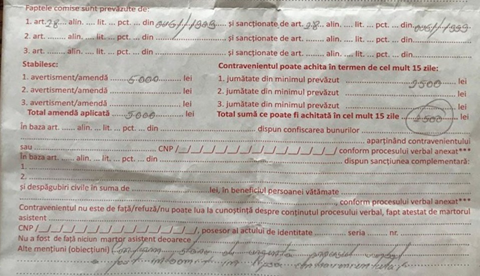 Scandalos! Cu câți lei a fost amendată o pensionară din Cluj, prinsă de polițiști după ora 13:00 în afara locuinței