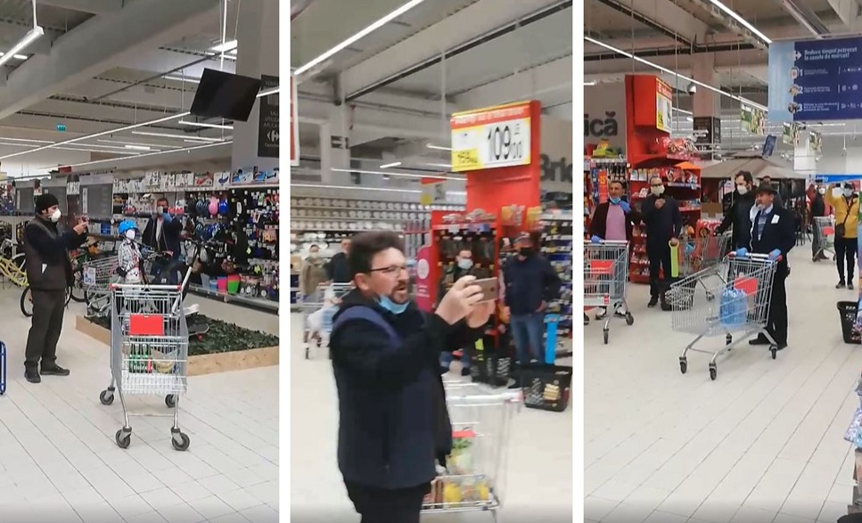 Piele de găină! Clienții dintr-un supermarket au cântat “Hristos a Înviat” în timp ce stăteau la coadă. În ce oraș din România s-a întâmplat | VIDEO