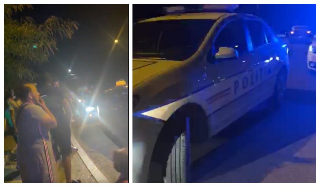 VIDEO. Scandal în trafic, la Craiova. Polițiștii au intervenit de urgență, pentru a calma două grupări rivale