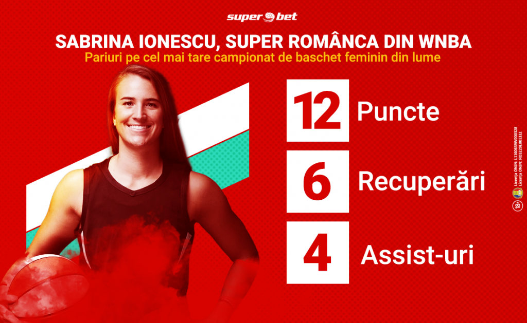 Super românca Sabrina Ionescu promite să strălucească în liga stelelor din baschetul feminin