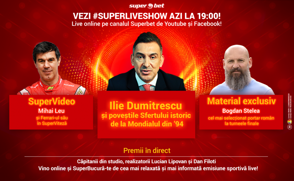 Urmărește la SuperLive Show cum am picat admiterea la Stanford, în urmă cu 26 de ani! Ilie Dumitrescu va retrăi momentul Suedia din studio!