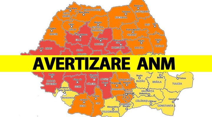 Avertizare ANM, Cod Galben! Caniculă, disconfort termic, instabilitate atmosferică