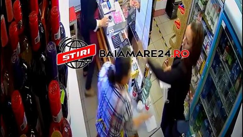 Imagini șocante din Baia Mare! O vânzătoare a fost lovită de o clientă! Reacția violentă a venit după ce i s-a cerut să poarte masca de protecție