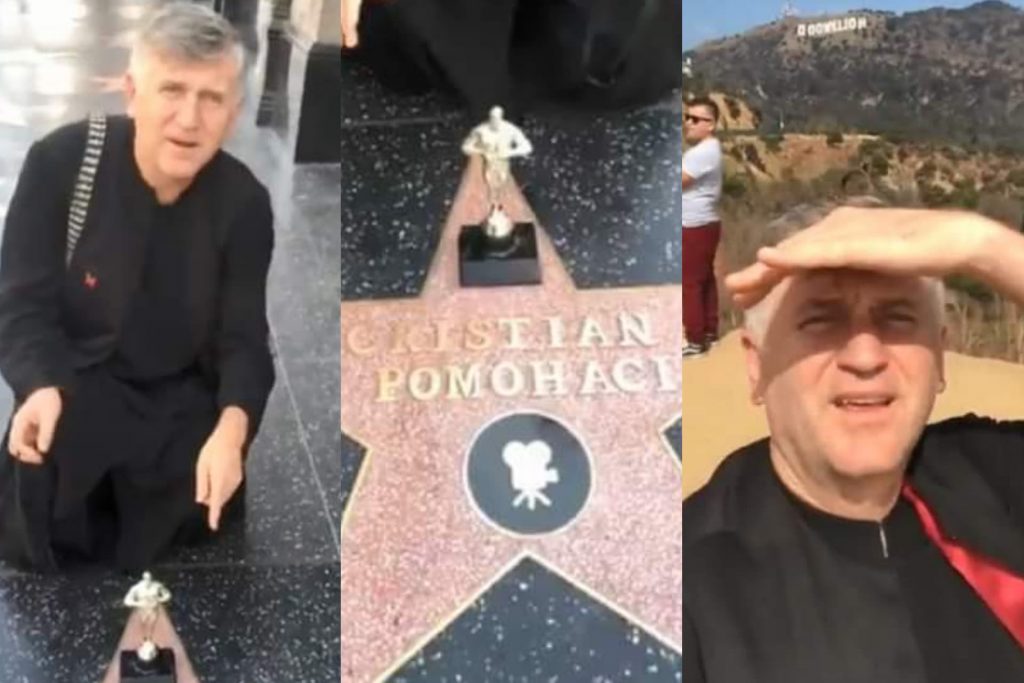 Să vezi și să nu crezi! Cristian Pomohaci a ajuns la Hollywood și și-a cumpărat stea pe ”Walk of fame”