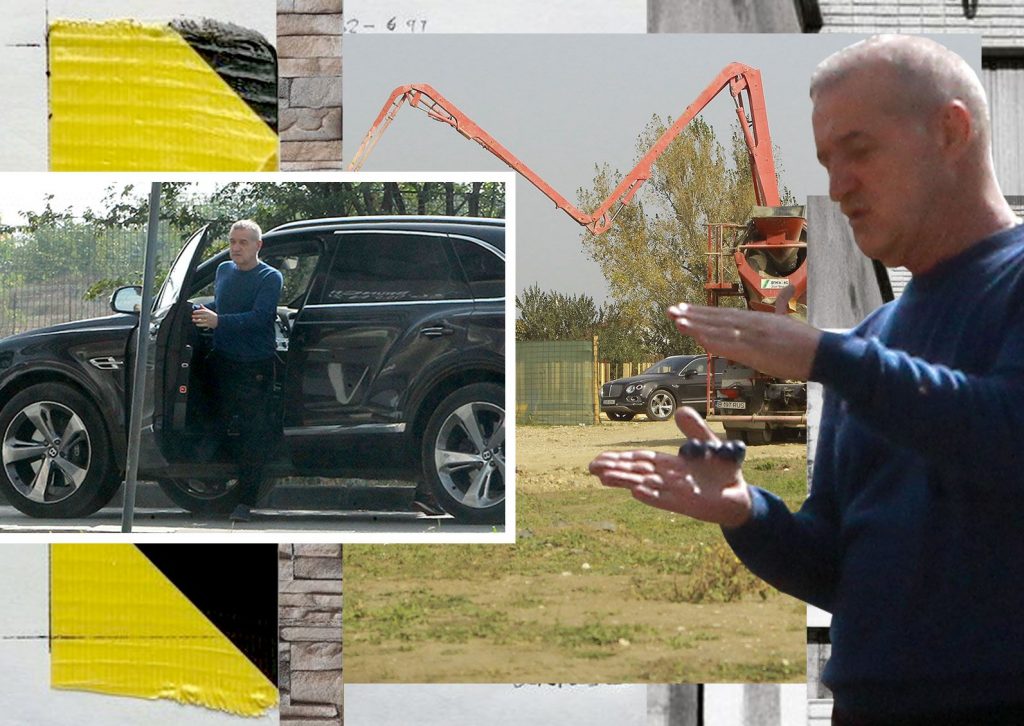 Gigi Becali și-a “inspectat” șantierele și terenurile la bordul Bentley-ului de un sfert de milion €. L-am filmat în timp ce dădea “indicații prețioase”