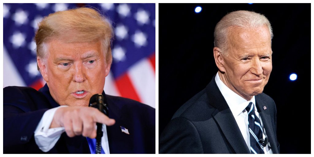 Rezultate alegeri SUA 2020. Joe Biden rămâne pe primul loc în timp ce Donald Trump s-a declarat deja câștigător