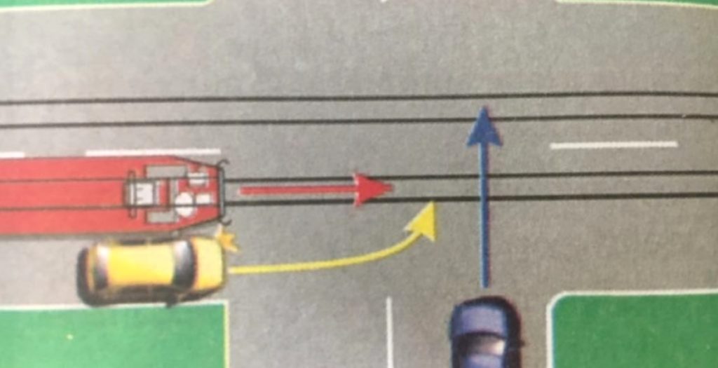 Întrebarea la care pică majoritatea şoferilor. Cine trece primul prin intersecţie?