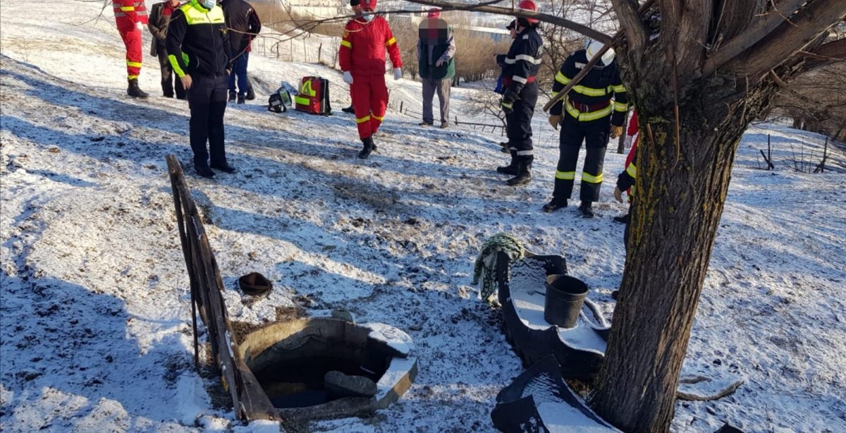 Descoperire macabră în Argeș. Bărbat, găsit înghețat într-o fântână