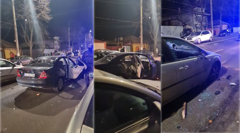 Scene șocante în Brăila, unde a avut loc o reglare de conturi între interlopi! S-a tras cu pistolul, s-au folosit macete și pietre în plină stradă | VIDEO