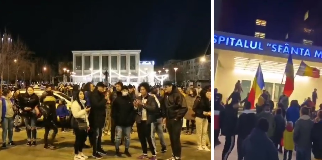 Proteste halucinante la Spitalul din Bacău: „Hoții, asasinii!” – VIDEO