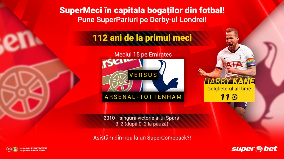 Derby în capitala SuperBanilor! Prinde Speciala Kane-Aubameyang!