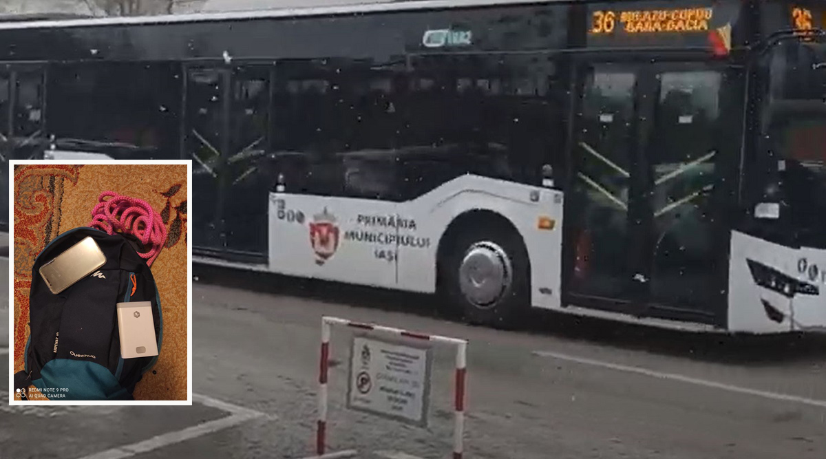 Povestea unei mamei din Iași a emoționant întreaga comunitate. Fiica ei și-a uitat telefonul și rucsacul în autobuz: “După apeluri disperate, doamna șofer l-a găsit pe scaun”