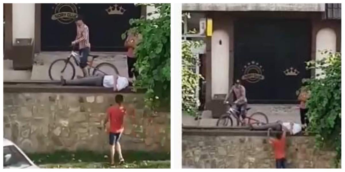 VIDEO. Cum au încercat trei adolescenți să jefuiască, în miezul zilei, un bărbat care se odihnea la umbră