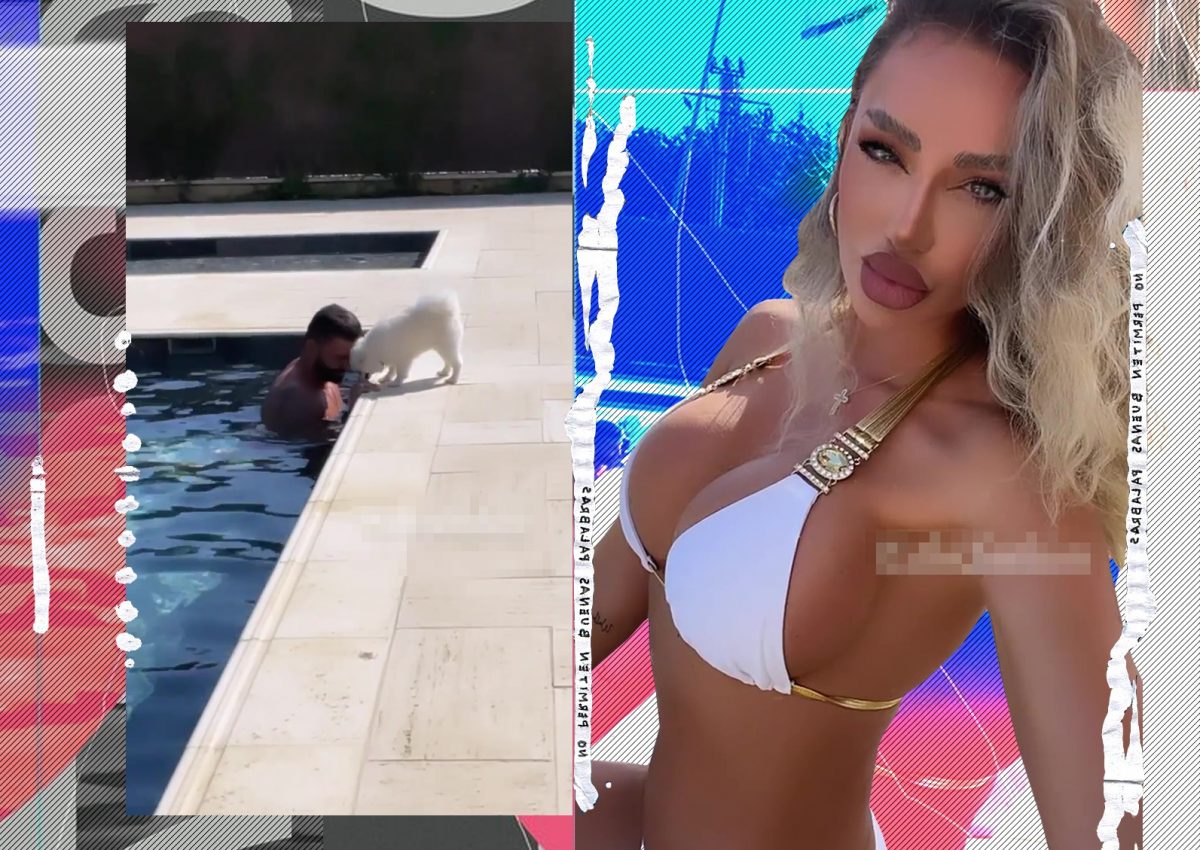 Bianca Drăgușanu se distrează la piscină cu un bărbat misterios!