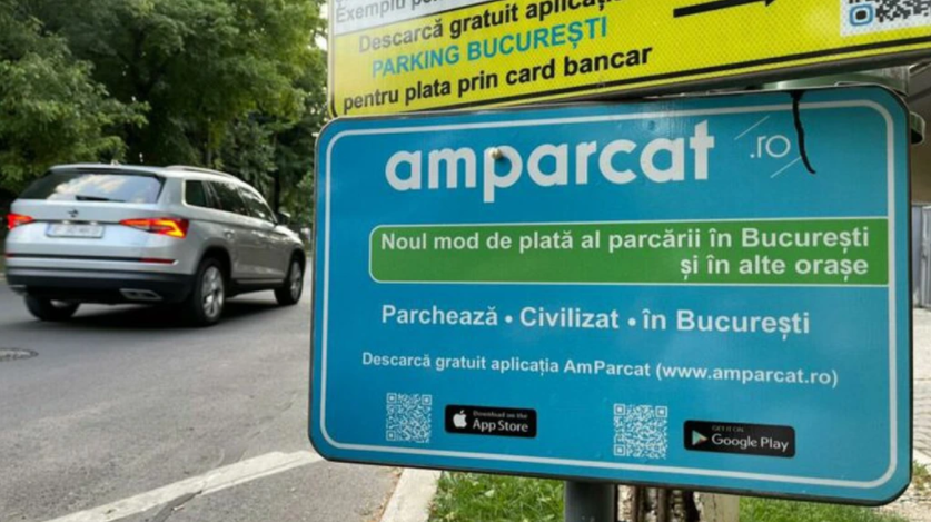 Parcările publice din Sectorul 4 au trecut în regim de tarifare de luni. Cum poţi plăti locul de parcare prin aplicaţia AmParcat