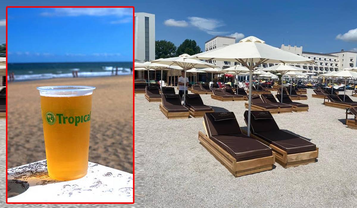 Nu e banc! Câți lei costă o bere pe „plaja milionarilor” din Mamaia! Dar o apă plată sau un suc