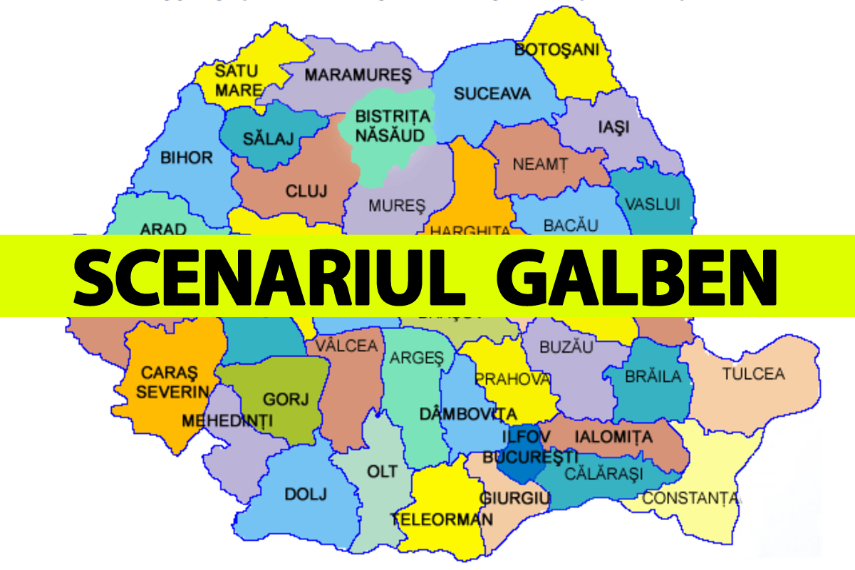 Noi restricții în România! Primul județ care a intrat azi în scenariul galben. Ce se întâmplă în București