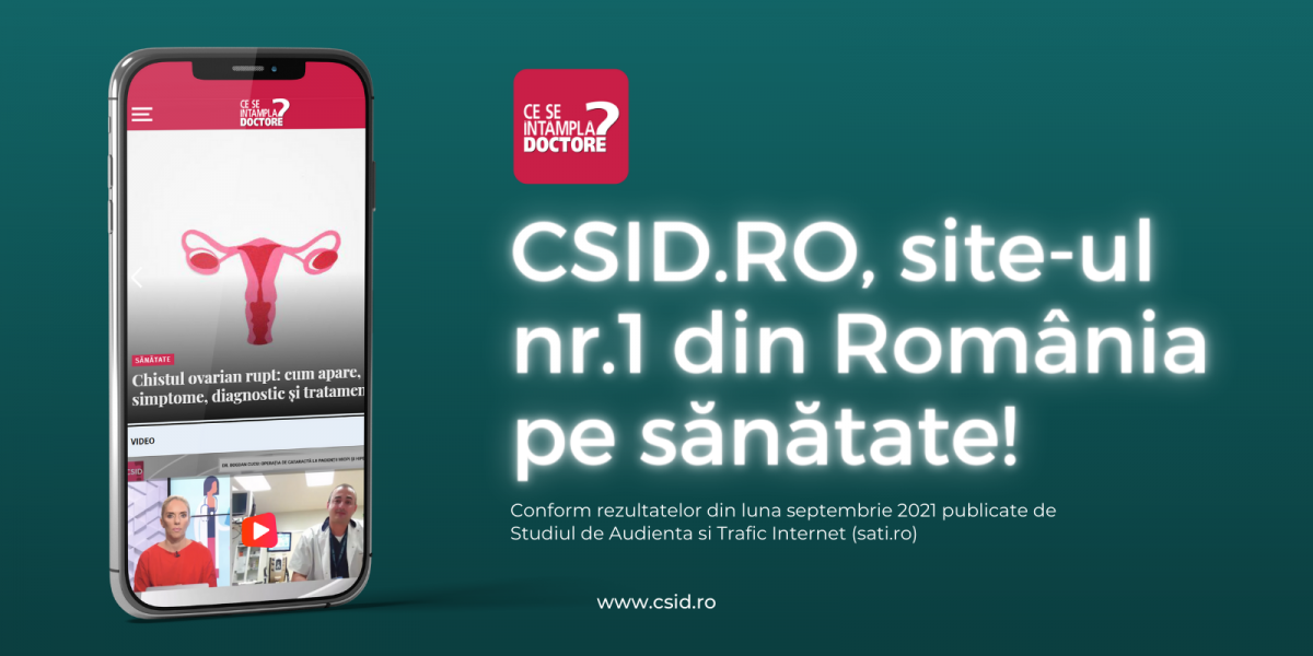 OFICIAL. CSID.ro – cel mai citit site din domeniul Sănătate & îngrijire personală în luna septembrie