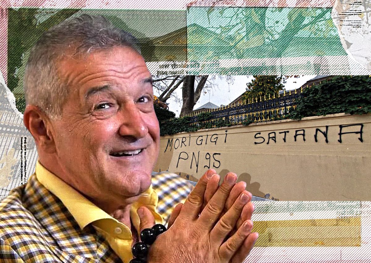 Ultrașii i-au scris pe gard ”Mori Gigi Satana”, iar el… Gigi Becali și-a transformat Palatul în… mănăstire! Imaginile momentului