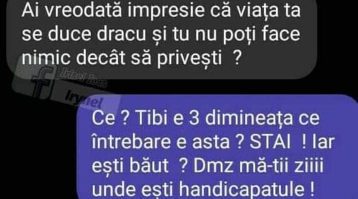 BANC | „Tibi, e 3:00 dimineața! Iar ești băut?”