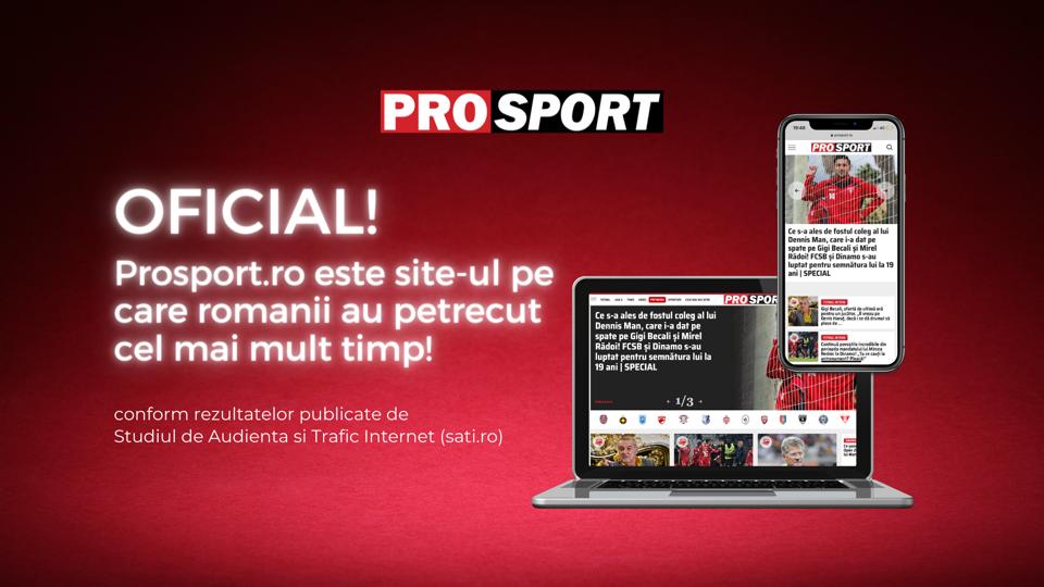 ProSport.ro – site-ul pe care românii au petrecut cel mai mult timp! Halep, noul antrenor al ”naționalei” sau Djokovic, printre subiectele de interes major