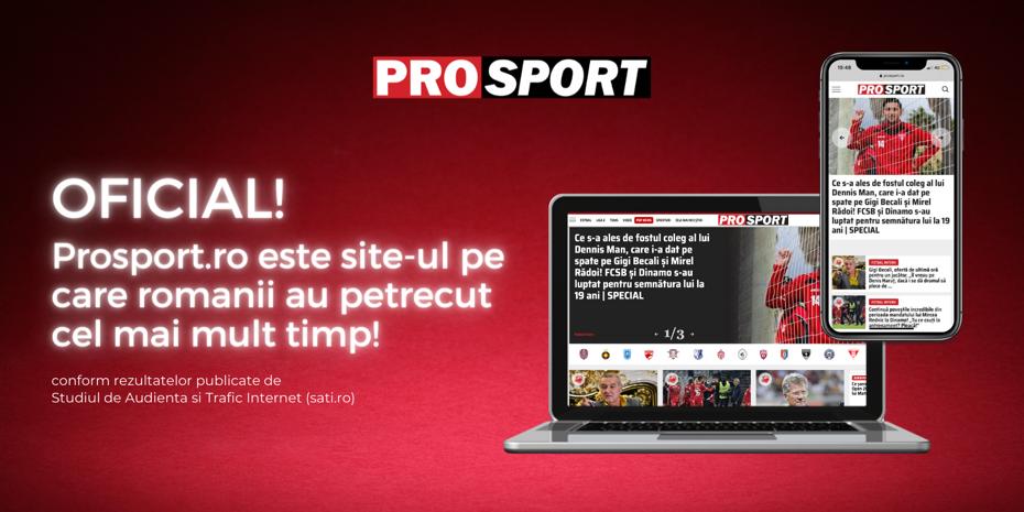 ProSport.ro – site-ul pe care românii au petrecut cel mai mult timp! Halep, noul antrenor al ”naționalei” sau Djokovic, printre subiectele de interes major