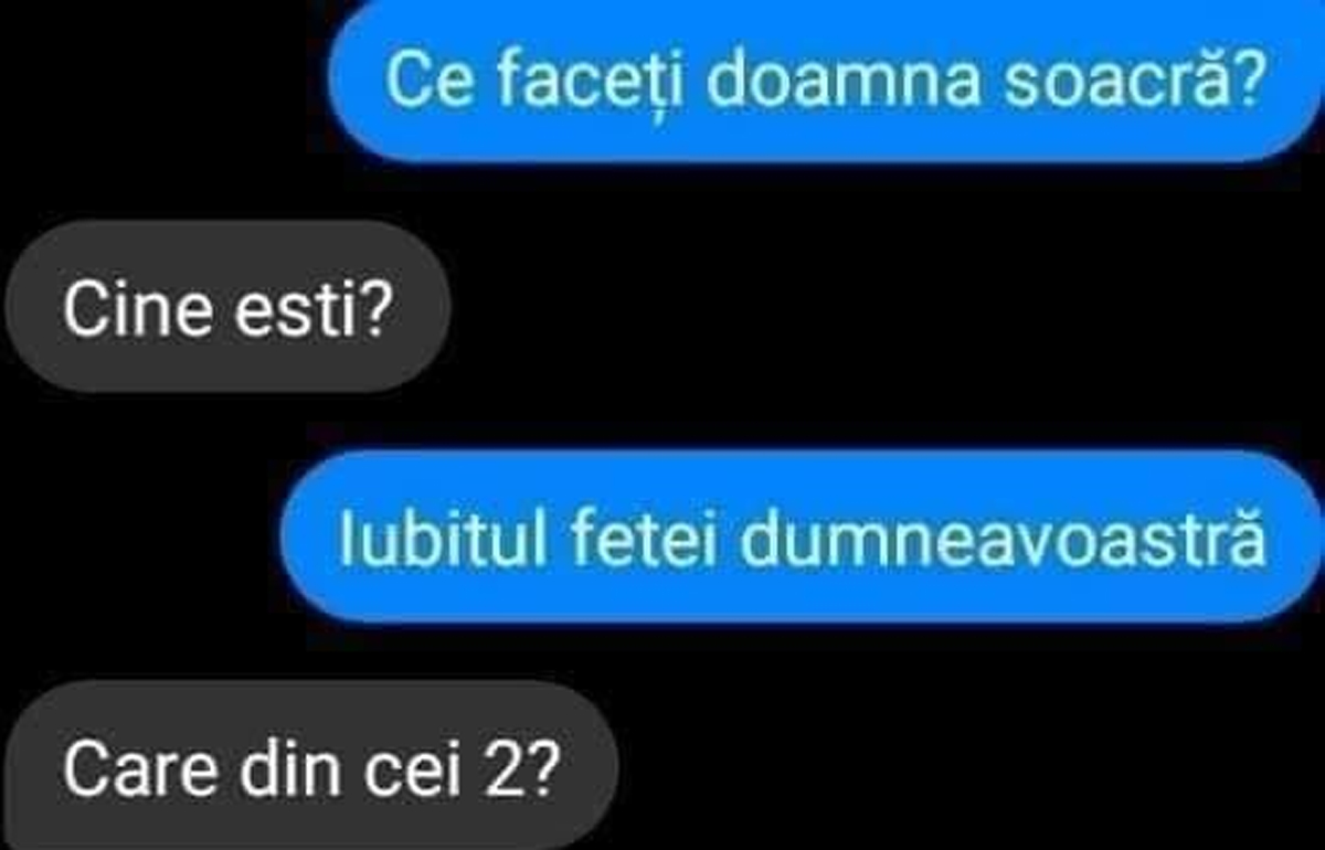 BANCUL ZILEI | „Ce faceți, doamna soacră?” „Cine ești?”