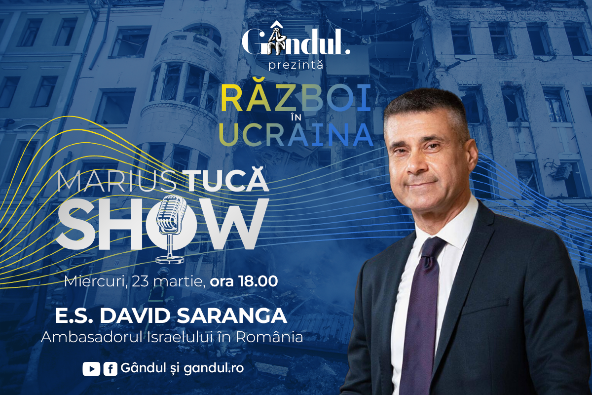 Marius Tucă Show începe miercuri, 23 martie, de la ora 18.00, live pe gandul.ro cu o nouă ediție specială