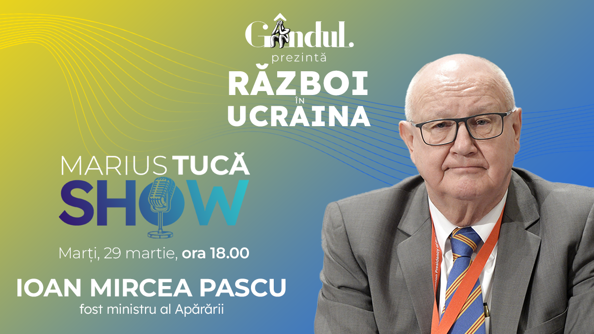 Marius Tucă Show începe marți, 29 martie, de la ora 18.00, live pe gandul.ro cu o nouă ediție special