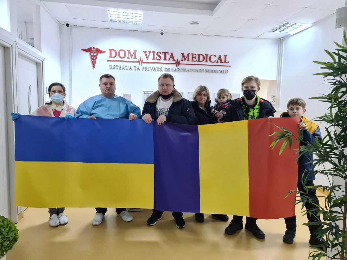 Refugiații din Ucraina, testați GRATUIT împotriva COVID-19 de către Dom Vista Medical