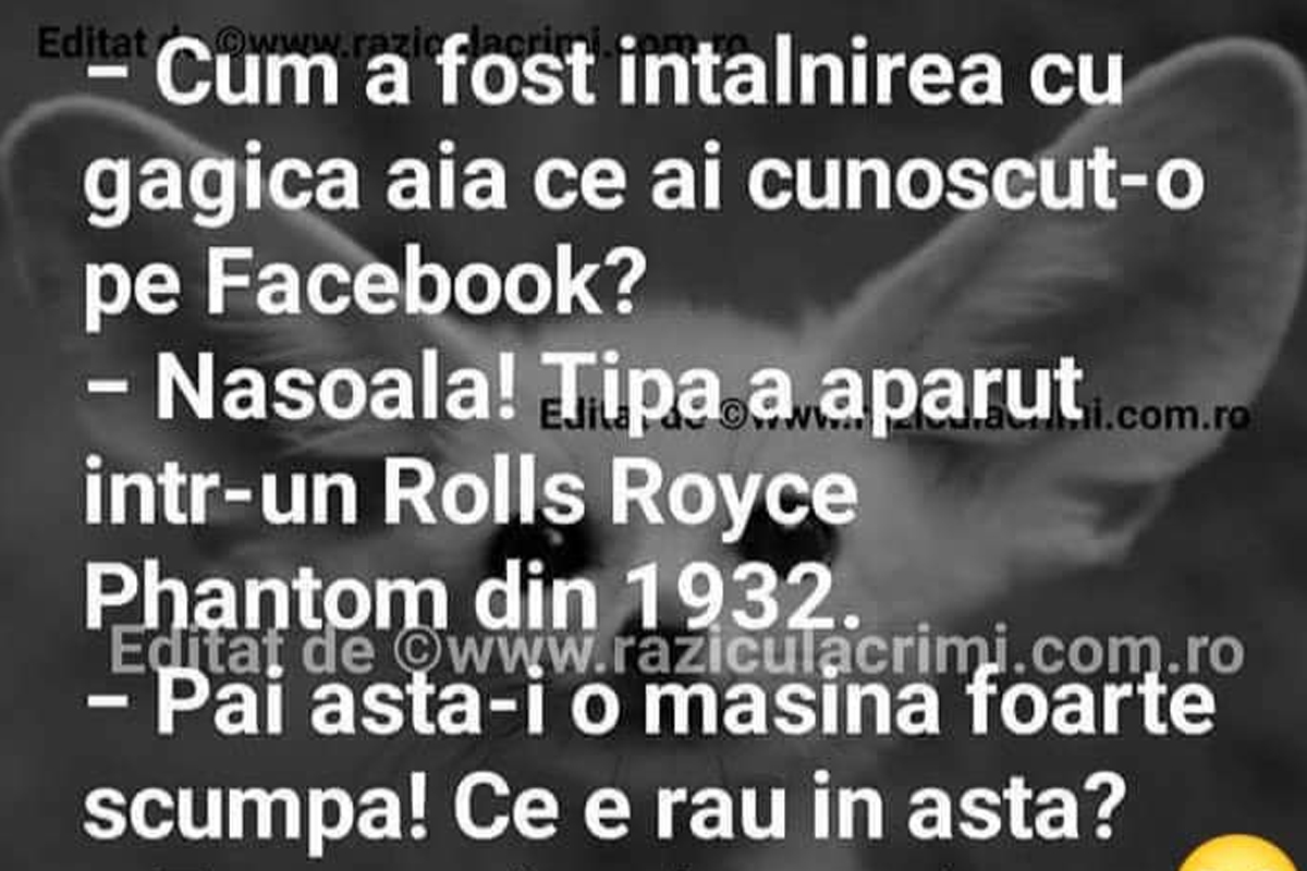 BANC | „Cum a fost întâlnirea cu gagica aia pe care ai cunoscut-o pe Facebook?”